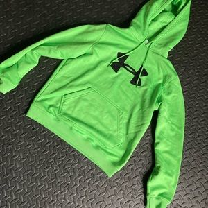 Light Green Under Armour Hoodie Small